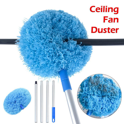 Adjustable Circular Dust Mop Portable Household Dust Cleaning Brush