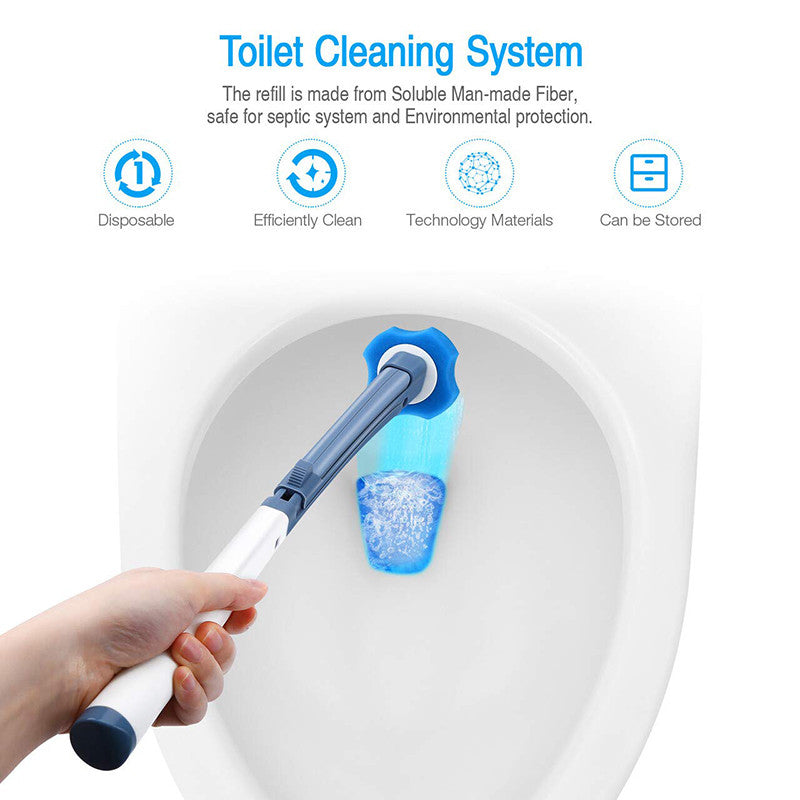 Long Handle Disposable Cleaning Toilet Brush