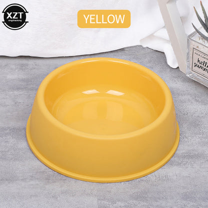 Colorful Plastic Single Bowl for Dog & Cat Pet Feeding Supplies