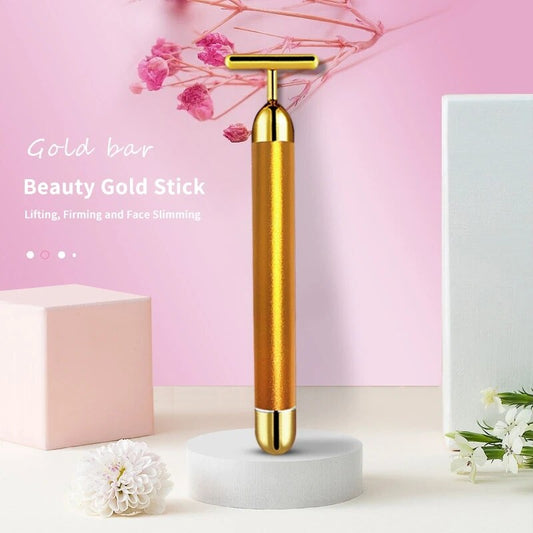 1pcs 24k Gold Thin Face Stick Roller Slimming Massage Stick